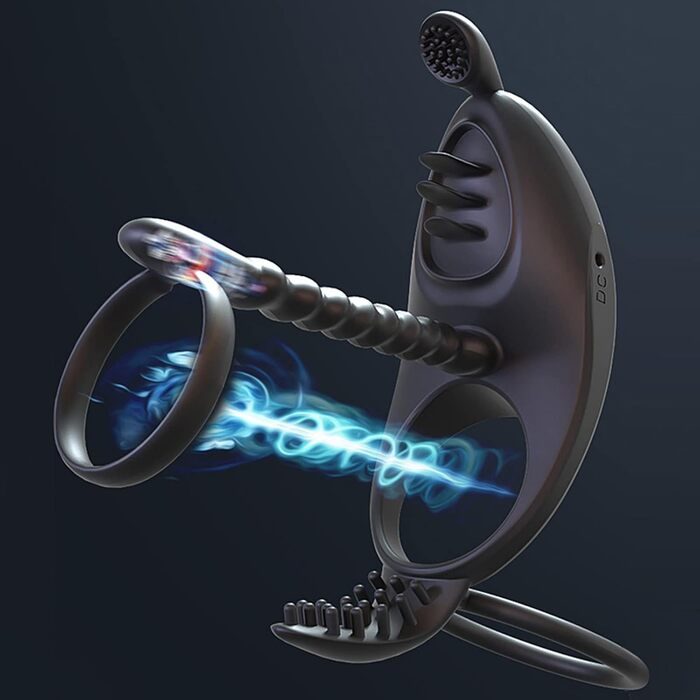 Вібруючі кільця для пениса для пар з пультом дистанційного керування - 7 режимів, масажер для чоловіків, сексуальні іграшки для пар