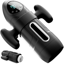 Електричний мастурбатор для чоловіків з телескопічною функцією та сукцією, 9 вібрацій. Іграшка для дорослих, для соло-використання