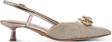Жіночі босоніжки Tamaris Slingpumps з відкритим носком, комбіновані (текстиль/синтетика), колір Pearl Glam, розмір 39 EU