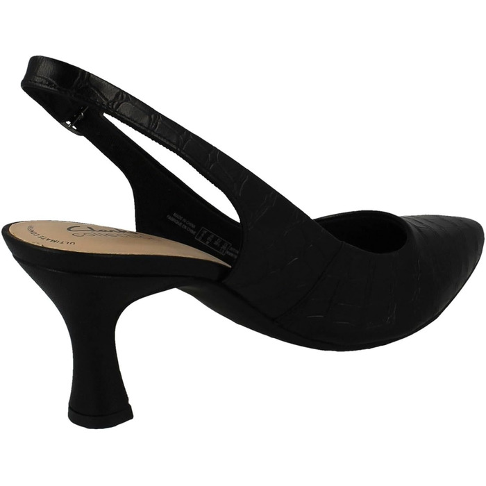 Жіночі туфлі Clarks Kataleyna Step чорного кольору з текстурою під крокодила, розмір 39.5 EU