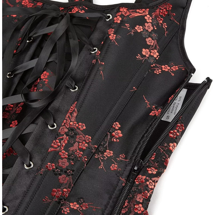 Корсаж бюст'є з квітковим візерунком, чорний (Jutrisujo)