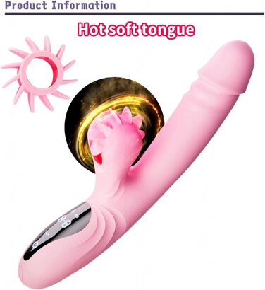 Вібратор для жінок Rabbit з 9 функцій та режимом нагріву, фіолетовий