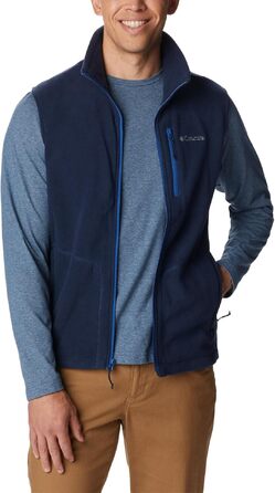 Чоловічий флісовий жилет Columbia Fat Trek Fleece Vest, темно-синій (Collegiate Navy), розмір L