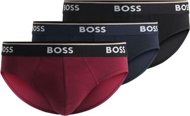 Сліпески BOSS чоловічі 3 шт. з бавовни з логотипами на гумці (S)