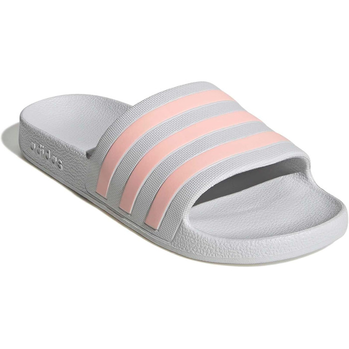 Чоловічі та жіночі тапочки Adidas Adilette Aqua сірого кольору Dash Grey Haze Coral, розмір 38 EU