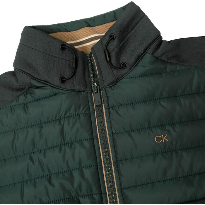 Чоловіча гібридна утеплена куртка для гольфу Calvin Klein Hybrid Insulate 2026, колір темно-зелений (XXL)