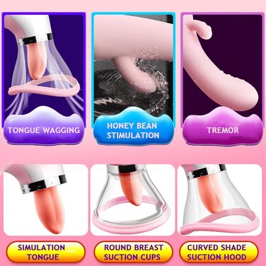 Вібратор ZWFUN для жінок 3-в-1: стимуляція сосків, клітора та G-точки. 12 режимів, вакуумна стимуляція, сексуальна іграшка для пар