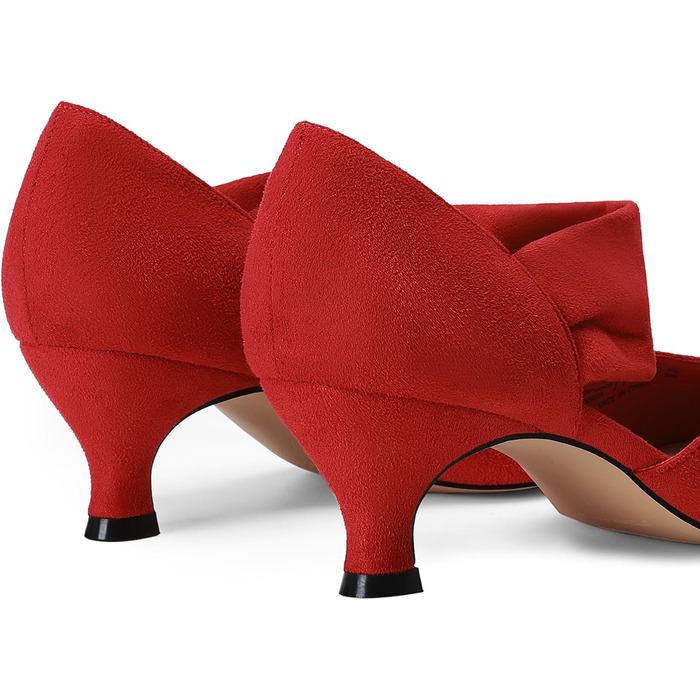 Жіночі туфлі-човники Dream Pairs з закритим носком, червоні, розмір 41.5 EU