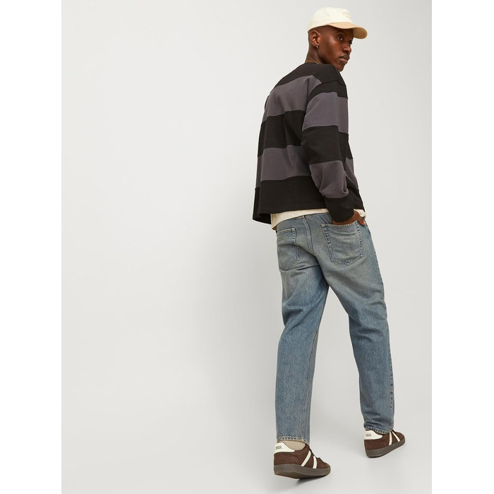 Чоловічі джинси Jack & Jones JJIEDDIE JJORIGINAL MF 710 NOOS, вільний крій (Loose Fit), синій денім, розмір 28W/34L