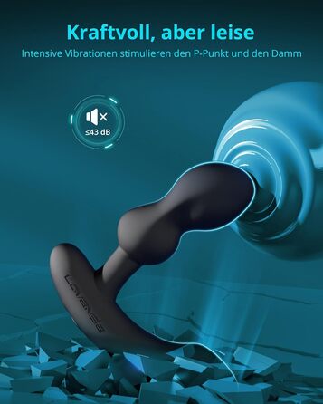 Lovense Edge 2: чоловічий анаплаг з пультом керування, вібрація простати, Bluetooth, 10000+ режимів, іграшки для дорослих