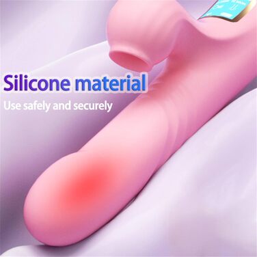 Вібратор Rabbit Silikon для G-точки з 10 режимами та LCD-дисплеєм. Червоний