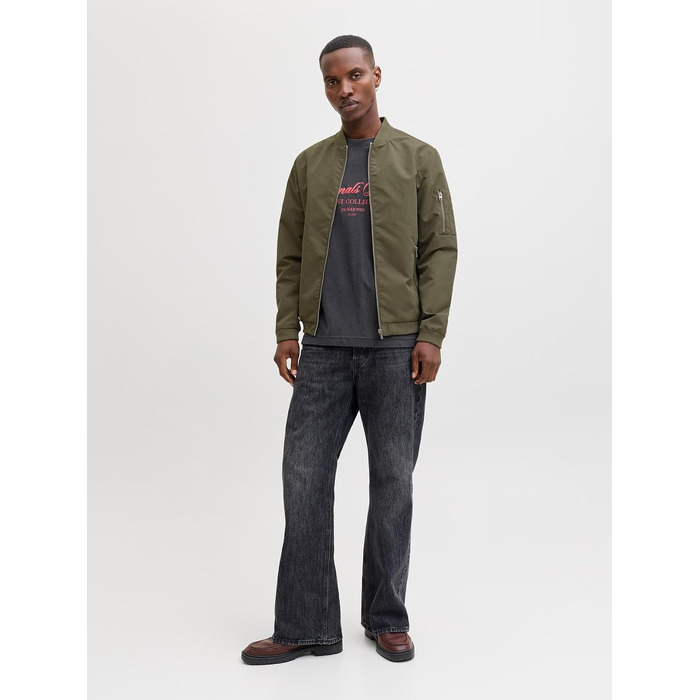 Чоловіча куртка-бомбер JACK & JONES Blousonjacke, колір Dusty Olive, розмір S