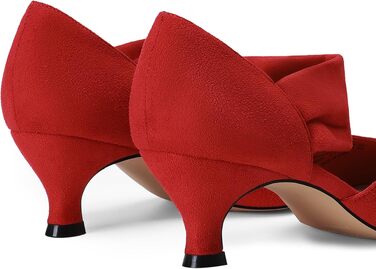 Жіночі туфлі-човники Dream Pairs з закритим носком, червоні, розмір 41.5 EU
