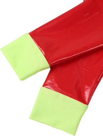 Костюм для косплею GRRKDFQ Erotiek: жіночий еротичний костюм, червоний комбінезон з довгим рукавом на блискавці (розмір L)