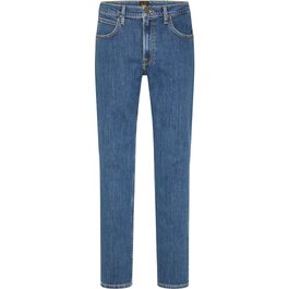 Чоловічі джинси LEE Classic Straight Fit Brooklyn, колір синьо-чорний Mid Stonewash, розмір 34W / 30L