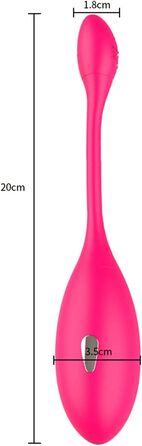 Вібратор для чоловіків та жінок з керуванням через додаток, стимулятор простати, силікон, 3 режими струму та 10 вібраційних режимів