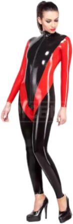 Костюм з латексу Gaylop з ефектом пачуворк, чорний, 3XL