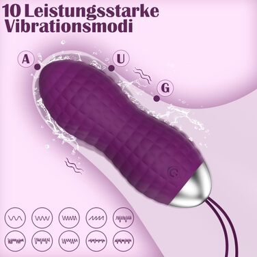 Вібратор-кулька Allmay Liebeskugeln Vibration: стимуляція G-точки та клітора, 10 режимів, з пультом керування, для пар