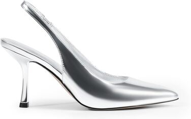 Жіночі туфлі-човники Dream Pairs із закритим носком, сріблясті, розмір 40.5 EU