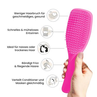 Щітка для волосся Tangle Teezer The Ultimate Styler для об'єму та блиску, ідеальна для нарощування, перук та екстензій, рожева