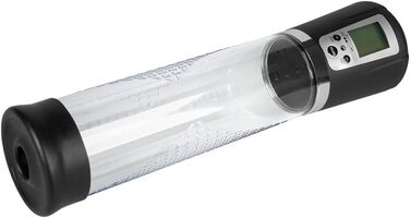 Електрична вакуумна помпа для збільшення статевого члена з акумулятором, LCD дисплеєм - 20см Ø7см - для чоловіків, допомога при еректильній дисфункції, тренування потенції