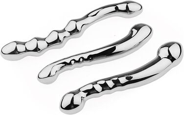 Анальні кульки з металу 3 стилі - анальний плъг, стимулятор G-точки, масажер простати, іграшки для дорослих (чоловіки/жінки)