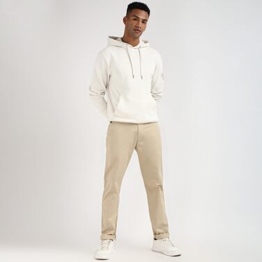 Чоловіча толстовка-худі Calvin Klein Badge з капюшоном, колір Ivory (білий), розмір XXS
