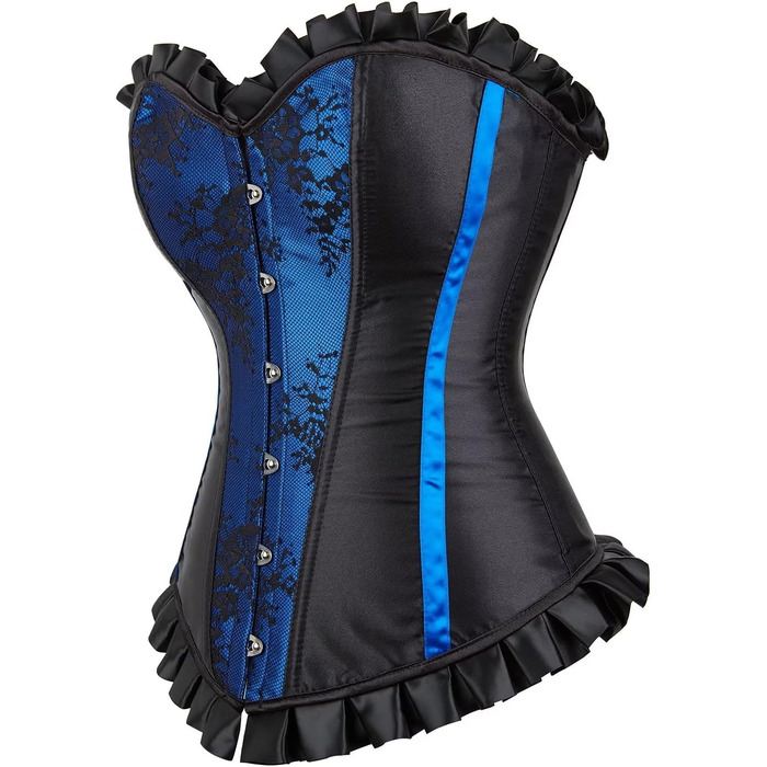 Жіноче плаття-корсет Jutrisujo, корсетне плаття, готичний стиль, синій колір