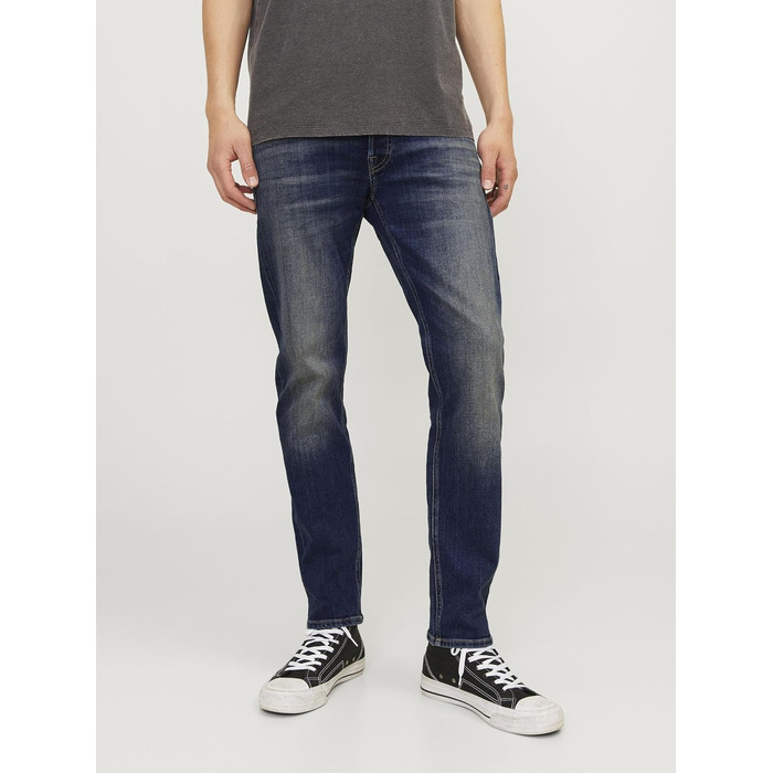 Чоловічі джинси Slim Fit JACK & JONES синього кольору, денім (33W / 32L)