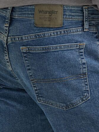 Чоловічі джинси Wrangler Authentics Regular Straight Fit, темно-блакитні (Dunkel Stonewash), 38W / 32L