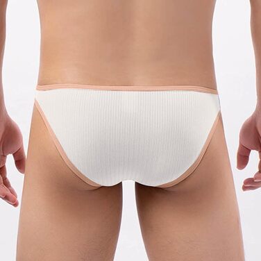 Танга чоловічі SRZYMJ прозорі, мережа, сексуальна білизна, відкритий вигин, висока талія, чоловічі труси, пакет, труси-бразильяно, прозорі, білий (A6-білий, L)