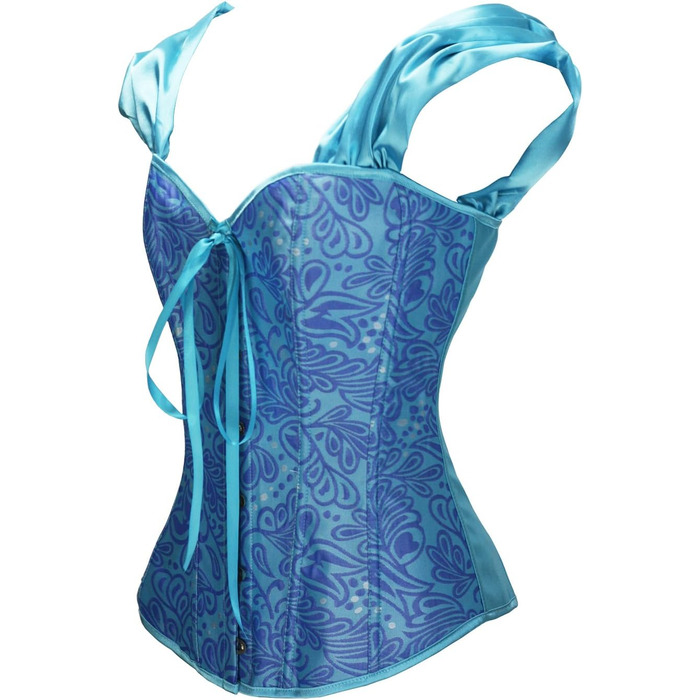 Бюстгальтер корсет Daen Brocade від Bslingerie® (XL, блакитний)