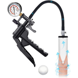 Набір для розтягування чоловічої крайньої плоті (пеніс-насос) з силіконовим трубопроводом, ручна вакуумна помпа для чоловіків, еротична іграшка для дорослих