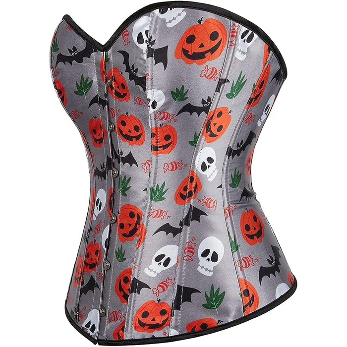 Жіночий корсет ADELCE з квітковим принтом, сірий, 4XL, вінтажний стиль, для створення сексуального образу