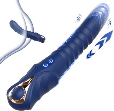 Вібратор для жінок Leiser – 2-в-1 вібратор-дилдo з 10 режимів вібрації та 3 режимами імпульсу, гнучкий наконечник для стимуляції G-точки та клітора, м'який силікон, перезаряджається, дискретна упаковка