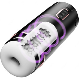 Автоматичний електричний статевий аксесуар з 5 режимами всмоктування та 10 вібраційними режимами, 3D силікон, стимулятор пеніса та вагіни