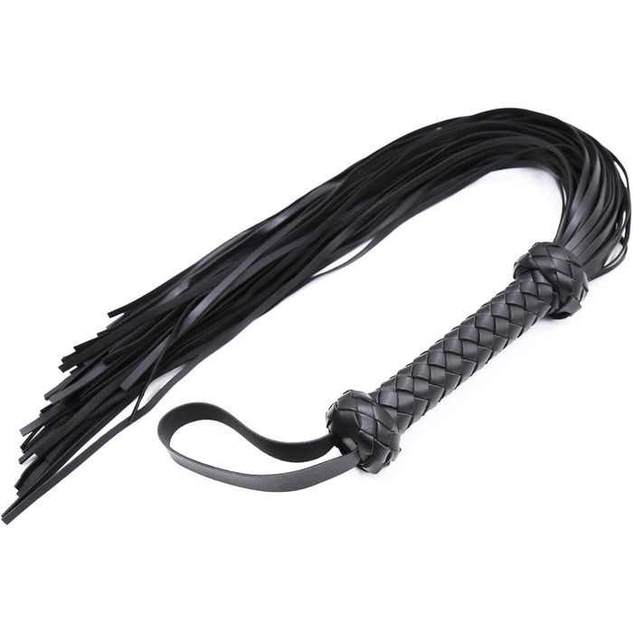 Пляшка для БДСМ: шкіряний плетище для еротичних ігор, косплею та зв'язування