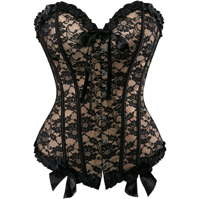 Butier Korett: Сукня-комбінезон для дівчаток та жінок з квітковим принтом, шнурування, бежевий (3XL)