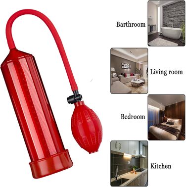 Ручний пеніс-насос TRQOYTU з мірною шкалою та помпою. Тренажер для стимуляції та збільшення пеніса. Іграшка для дорослих.