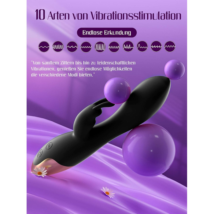 Вібратор для жінок: набір сексуальних іграшок з 10 режимами, кліторальний ділдо, G-spot вібратор, чорний колір