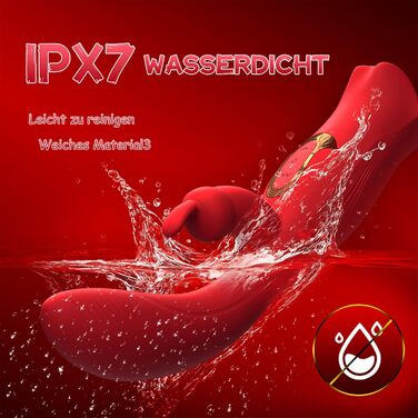 Вібратор для жінок ZWFUN з 10 режимами вібрації, 3-в-1: вібратор язика, G-точка, дилда. Іграшки для дорослих, стимуляція клітора. Комплект для пар.