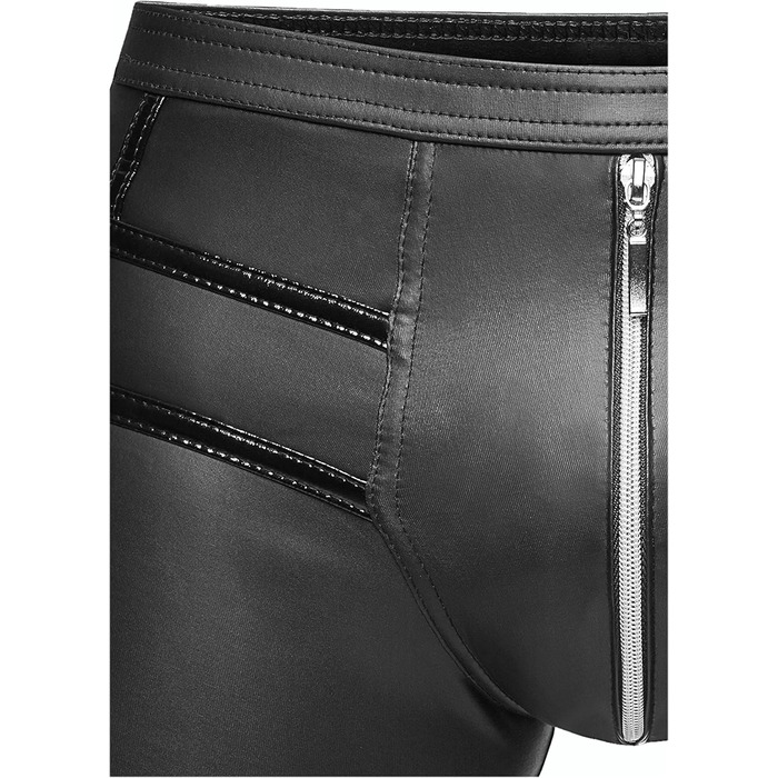 Чоловічі боксер-шорти Noir Handmade Dessous з ефектом вологого блиску, чорні (M=5)