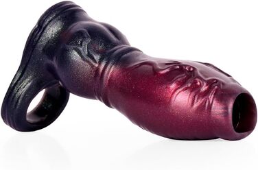 Чохол для пеніса з кільцем для яєчок, збільшувач пеніса, затримка еякуляції, для чоловіків та пар (S/M/L)