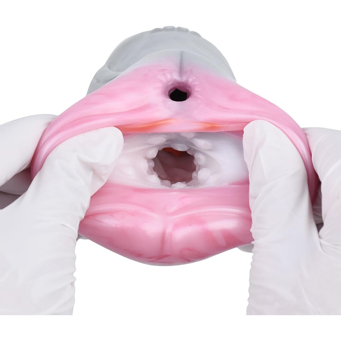 Силіконовий мастурбатор для чоловіків Qiyasex 2-в-1 з реалістичним дизайном тварин