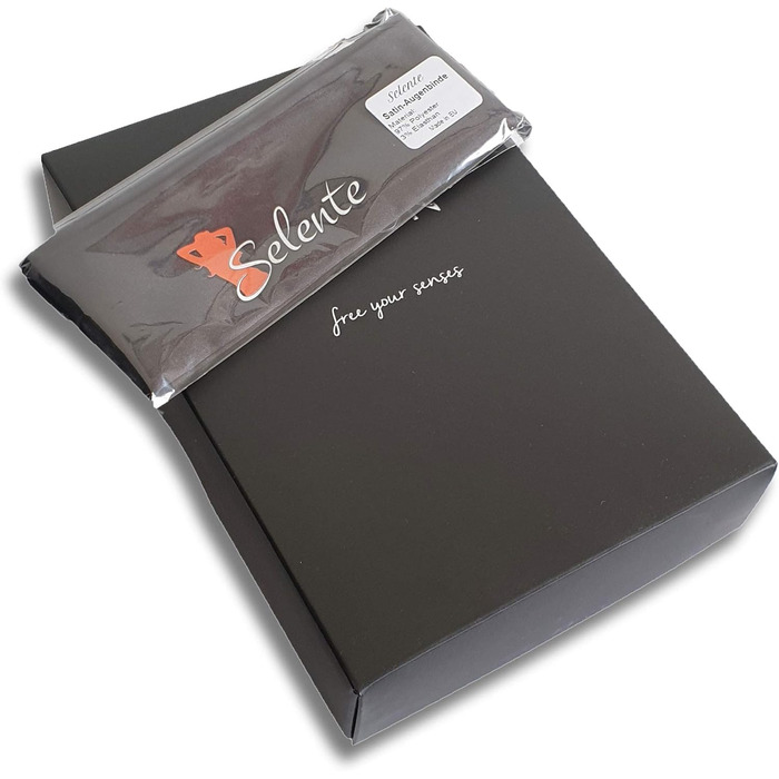 Selente Luxury Love: Комплект жіночої білизни з атласної маски для очей (вироблено в ЄС), L-XL, червоно-білий