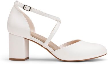 Жіночі елегантні туфлі-човники DREAM PAIRS, білі, зручне класичне взуття (розмір 39 EU)