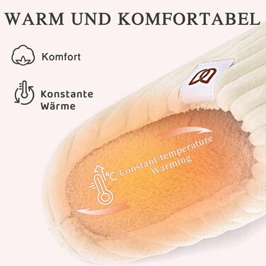 Жіночі домашні капці з ефектом пам'яті Memory Foam, велюрові плюшеві тапочки протиковзкі (розмір 38/39, бежево-білі)