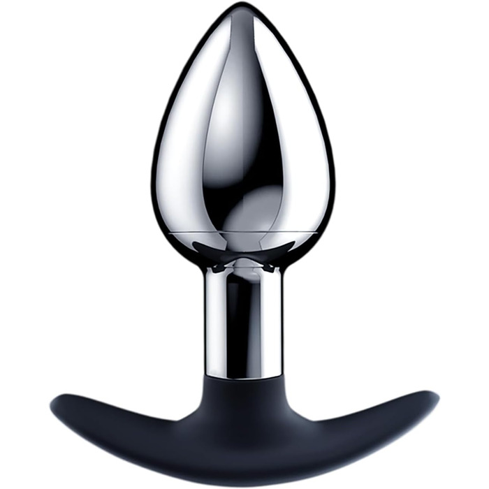 Анальний плагін для жінок з кулькою всередині – металевий батплъг для інтенсивних відчуттів, секс-іграшка для пар та початківців LZYLWC (S+L)