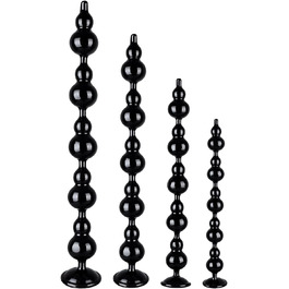 Анальний масажер з намистин для стимуляції простати, анальний дільдатор, Butt Plug, SM іграшки для дорослих (прозорий)