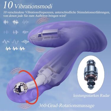 Анальні вібратори BDSMYEE: набір з пультом дистанційного керування, 10 режимів, 360° обертання. Для чоловіків.